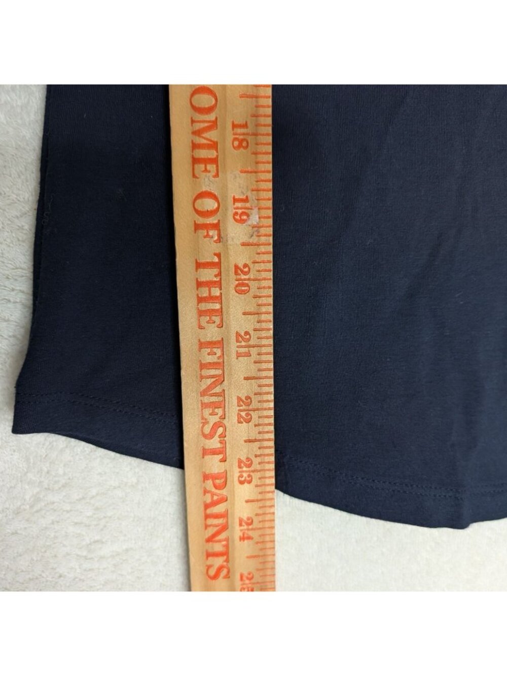 Lauren Ralph Lauren Navy Tie Knot-Sleeve Sz M Top Puff Sleeves Nautical - Picture 6 of 10